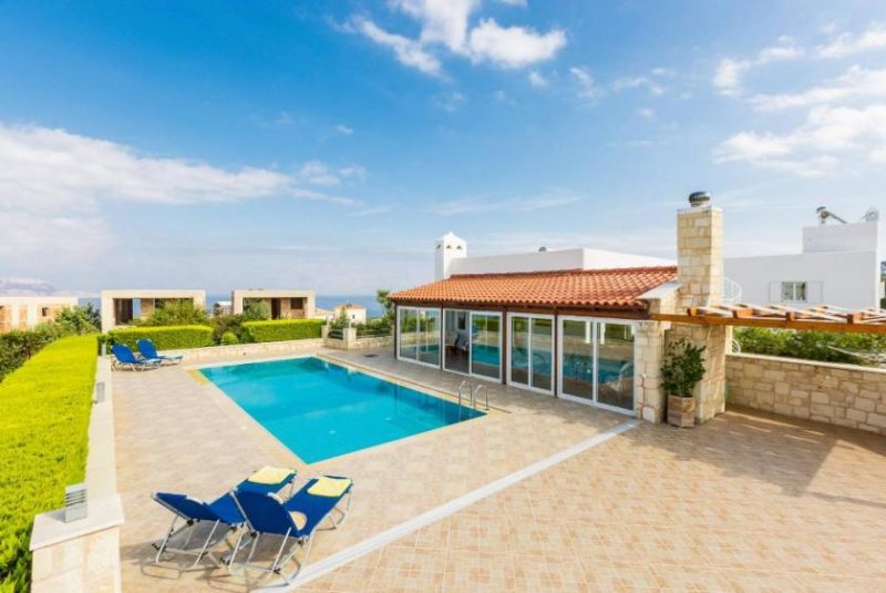 Plaka bei Chania Kreta, Plaka: Einzigartige Villa mit herrlicher Aussicht zu verkaufen Haus kaufen